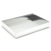 Fold-Up 24 Chocolate Box Base Only 221mm x 159mm x 32mm in Silver