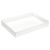 Fold-Up 24 Chocolate Box Lid Only 221mm x 159mm x 32mm in White