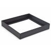 Elegant Texture-Embossed Matt Finish 25 Choc Square Wibalin Gift Box Base Only 198mm x 183mm x 32mm in Black
