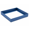 Elegant Texture-Embossed Matt Finish 25 Choc Square Wibalin Gift Box Base Only 198mm x 183mm x 32mm in Blue