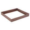 Elegant Texture-Embossed Matt Finish 36 Choc Square Wibalin Gift Box Base Only 233mm x 218mm x 32mm in Chocolate Brown