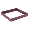 Elegant Texture-Embossed Matt Finish 36 Choc Square Wibalin Gift Box Base Only 233mm x 218mm x 32mm in Burgundy