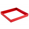 Elegant Texture-Embossed Matt Finish 36 Choc Square Wibalin Gift Box Base Only 233mm x 218mm x 32mm in Red