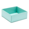 Fold-Up 4 Chocolate Box Base Only 78mm x 82mm x 32mm in Aqua