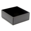 Fold-Up 4 Chocolate Box Base Only 78mm x 82mm x 32mm in Black