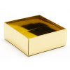 Fold-Up 4 Chocolate Box Base Only 78mm x 82mm x 32mm in Bright Gold