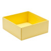 Fold-Up 4 Chocolate Box Base Only 78mm x 82mm x 32mm in Buttermilk Yellow