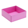 Fold-Up 4 Chocolate Box Base Only 78mm x 82mm x 32mm in Electric Pink
