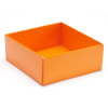 Fold-Up 4 Chocolate Box Base Only 78mm x 82mm x 32mm in Orange
