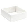 Fold-Up 4 Chocolate Box Base Only 78mm x 82mm x 32mm in White
