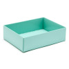 Fold-Up 6 Chocolate Box Base Only 112mm x 82mm x 32mm in Aqua