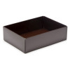 Fold-Up 6 Chocolate Box Base Only 112mm x 82mm x 32mm in Chocolate Brown
