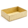 Fold-Up 6 Chocolate Box Base Only 112mm x 82mm x 32mm in Natural Kraft
