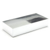 Fold-Up 8 Chocolate Box Base Only 159mm x 78mm x 32mm in Silver