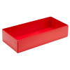 Fold-Up 8 Chocolate Box Base Only 159mm x 78mm x 32mm in Red