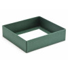 Elegant Texture-Embossed Matt Finish 9 Choc Square Wibalin Gift Box Base Only 120mm x 112mm x 32mm in Green