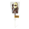 Hames - Milk Chocolate Bishop Lollipop with White and Dark Chocolate Decoration x Outer of 27