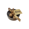 Hames Clearly Enjoyable - Clear Round Chocolate Assortment (Small) 100g Finished with a Beautiful Hand Tied Silk Gold Ribbon & Gold Swing Tag x Outer of 12