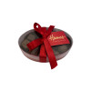 Hames Clearly Enjoyable - Clear Oval Chocolate Assortment (Medium) 140g Finished with a Beautiful Hand Tied Silk Red Ribbon & Red Swing Tag x Outer of 12