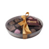 Hames Clearly Enjoyable - Clear Oval Chocolate Assortment (Large) 214g Finished with a Beautiful Hand Tied Silk Gold Ribbon & Brown Swing Tag x Outer 12
