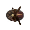 Hames Clearly Enjoyable - Clear Oval Chocolate Assortment (Medium) 140g Finished with a Beautiful Hand Tied Silk Brown Ribbon & Brown Swing Tag x Outer of 12