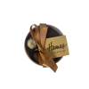 Hames Clearly Enjoyable - Clear Round Chocolate Assortment (Small) 100g Finished with a Beautiful Hand Tied Silk Gold Ribbon & Gold Swing Tag x Outer of 12