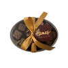 Hames Clearly Enjoyable - Clear Oval Chocolate Assortment (Medium) 140g Finished with a Beautiful Hand Tied Silk Gold Ribbon & Brown Swing Tag x Outer 12