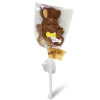 Hames - Milk Chocolate Floppy Eared Easter Bunny Lollipop with Yellow Bow Tie x Outer of 27