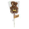 Hames - Milk Chocolate Floppy Eared Easter Bunny Lollipop with Yellow Bow Tie x Outer of 27