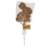 Hames - Milk Chocolate Bunny Lollipop Covered with Milk Chocolate Flake Decoration x Outer of 27