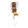 Hames - Milk Chocolate Easter Bunny Lollipop with Yellow Bow Tie x Outer of 27