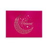 Fold-Up 24 Chocolate Box Lid Only 221mm x 159mm x 32mm in Pink with Gold Eid Mubarak Design