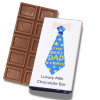 Happy Father's Day 60g Milk Chocolate Bar Wrapped in Silver Foil and Finished with "The Best Dad Ever" Wrapper Outer of 14