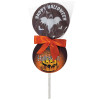 Halloween Milk Chocolate Lolly with a Spooky Ghost Design Finished with a Swing Tag & Orange Twist Tie Bow 31g x Outer of 27