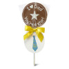 Happy Father's Day Milk Chocolate Graphic Lollipop with "I Love Dad You're a Star" Finished with The Best Dad Ever Swing Tag & Twist Tie Bow x Outer of 18