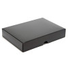 Fold-Up 12 Chocolate Box Lid Only 159mm x 112mm x 32mm in Black