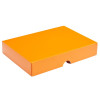 Fold-Up 12 Chocolate Box Lid Only 159mm x 112mm x 32mm in Orange
