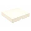 Elegant Texture-Embossed Matt Finish 16 Choc Square Wibalin Gift Box Lid Only 159mm x 148mm x 32mm in Cream