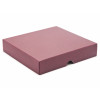 Elegant Texture-Embossed Matt Finish 16 Choc Square Wibalin Gift Box Lid Only 159mm x 148mm x 32mm in Burgundy
