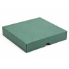 Elegant Texture-Embossed Matt Finish 16 Choc Square Wibalin Gift Box Lid Only 159mm x 148mm x 32mm in Green