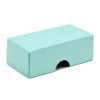 Fold-Up 2 Chocolate Box Lid Only 78mm x 41mm x 32mm in Aqua
