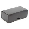 Fold-Up 2 Chocolate Box Lid Only 78mm x 41mm x 32mm in Black