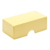 Fold-Up 2 Chocolate Box Lid Only 78mm x 41mm x 32mm in Buttermilk Yellow