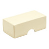 Fold-Up 2 Chocolate Box Lid Only 78mm x 41mm x 32mm in Cream