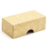 Fold-Up 2 Chocolate Box Lid Only 78mm x 41mm x 32mm in Natural Kraft