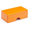 Fold-Up 2 Chocolate Box Lid Only 78mm x 41mm x 32mm in Orange