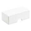 Fold-Up 2 Chocolate Box Lid Only 78mm x 41mm x 32mm in White