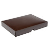 Fold-Up 24 Chocolate Box Lid Only 221mm x 159mm x 32mm in Chocolate Brown