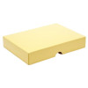 Fold-Up 24 Chocolate Box Lid Only 221mm x 159mm x 32mm in Buttermilk Yellow
