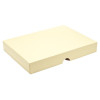 Fold-Up 24 Chocolate Box Lid Only 221mm x 159mm x 32mm in Cream